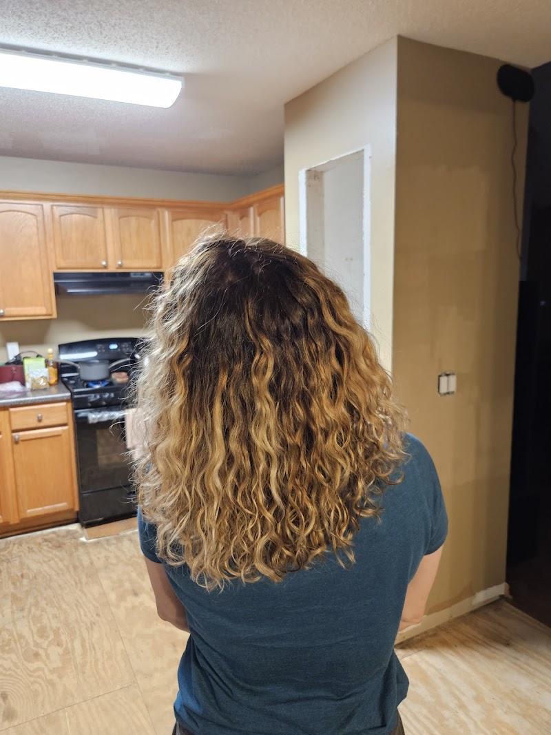 Beautiful hair styling at Pin-Ups Salon